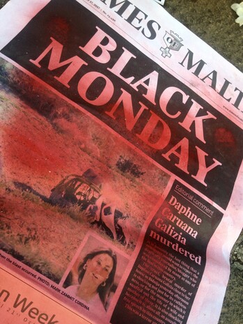 Malta, Gedenkstätte für Daphne Caruana Galizia